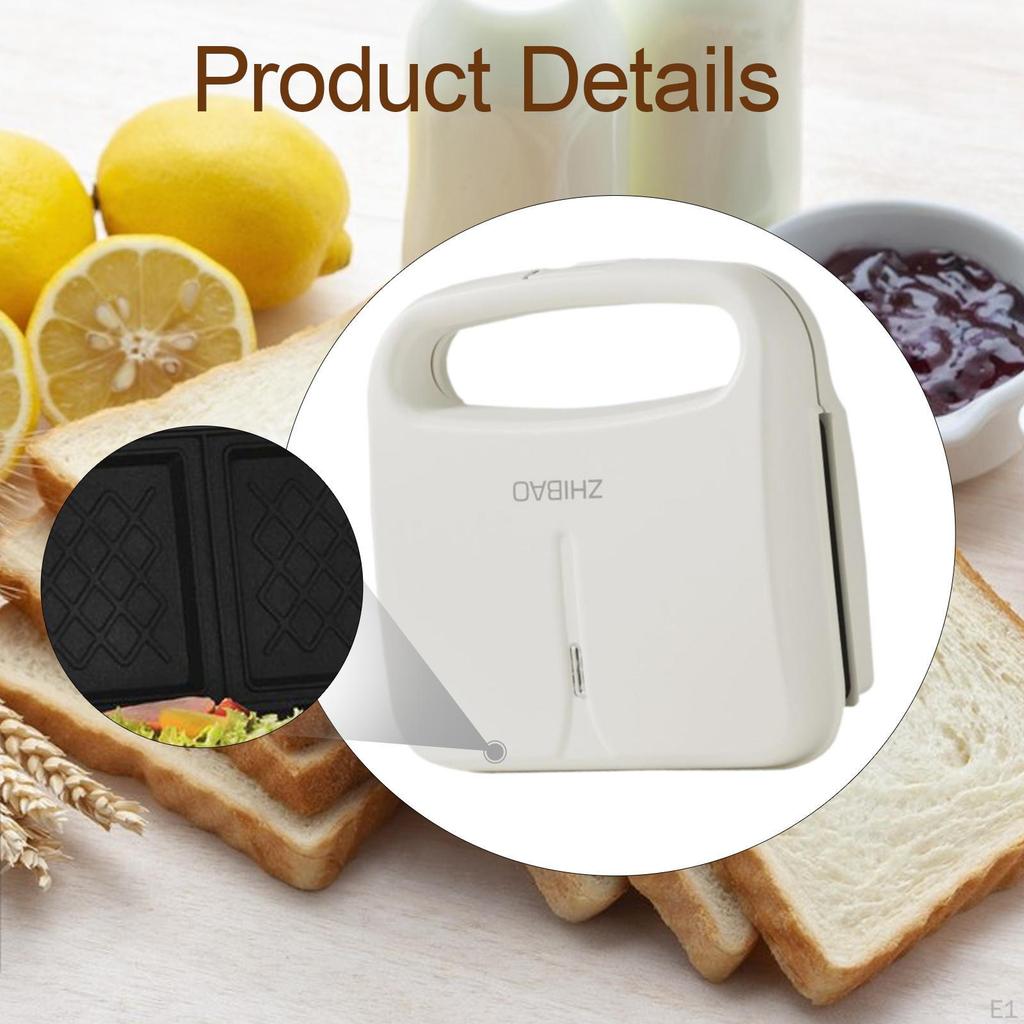 Sandwich Machine Waffle Maker Home Portable Nonstick Surface Easy to Use Panini