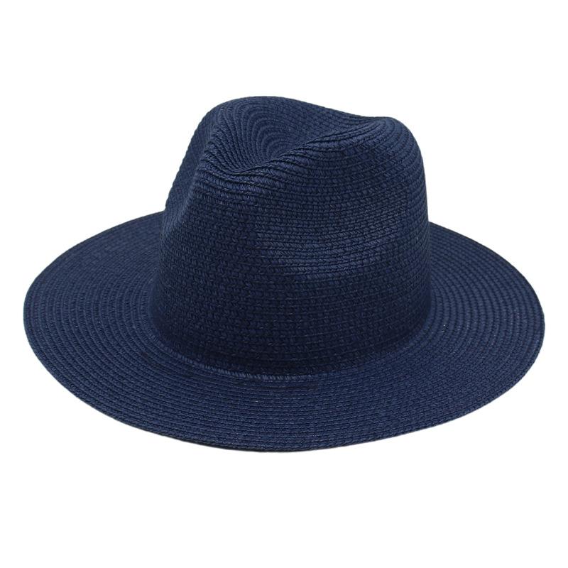 Spring And Summer New Panama Straw Hat European And American Style Jazz Hat Fedora Top Hat Panama Hat Straw Hat