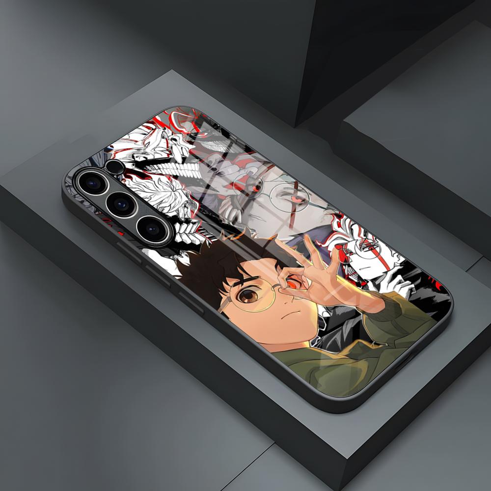 Anime Dandadan Phone Case For S24 Ultra Samsung S23 Fe S22 S20 S21 Plus Galaxy A54 A34 A24 A53 Note 20 Glass Cover