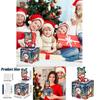 Christmas Themed Blue Money Box With Party Atmosphere For Celebrations