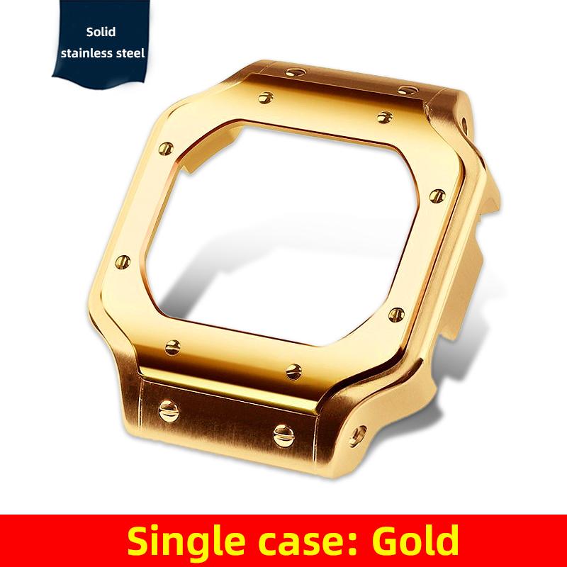 5600 5610 Metal Case Watch Band Mod Kit for Casio G-Shock 3299 DW5600 DW5610 GW-B5600 DW-5600 Replace Santos Style Bezel Strap