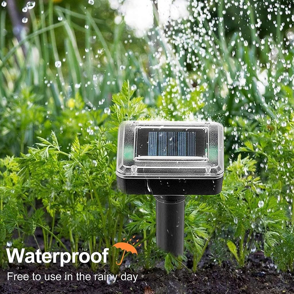 Square Solar Powered Ultrasonic Snake Rodent Repellent Electronic Tool Pest