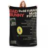 Superweiche Bads Bunnys Kuscheldecke Premium Fleece Flanell Debi Tirar Mas Fotos DTMF Decke Gemütlich Warme Decken Ganzjahresnutzung