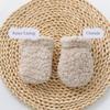 Plush Kids Warm Gloves Thickening Toddler Gloves 1-3Y Full Finger Mittens
