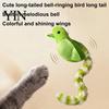 Soft Feather Kicker for Kittens Simulated Bird Cat Toy with Built-in Bell And Wing, Plush Bells Long Tail Interactive Teaser, Boredom Relief