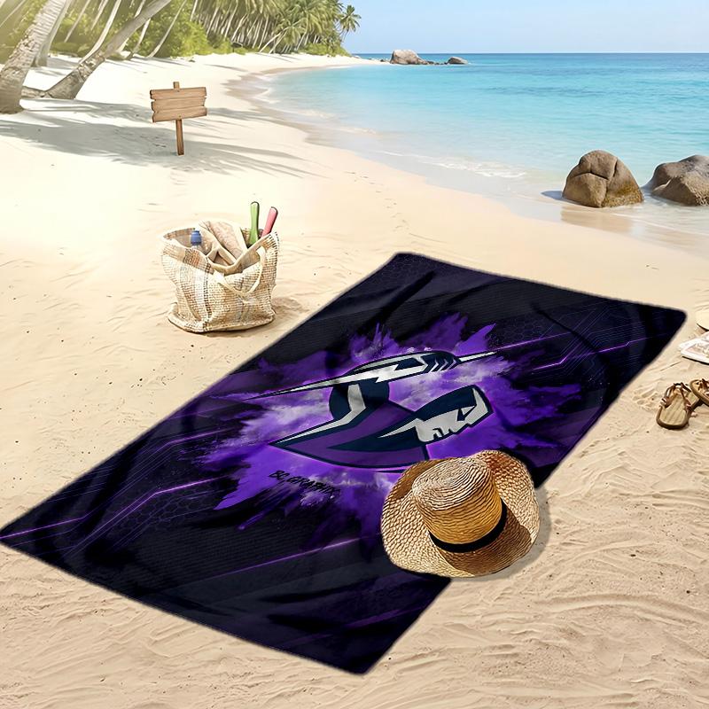 Melbourne Storm Print Beach Towel Soft Portable Quick?dry Towel For Pool Summer Vacation Outdoor Sport
