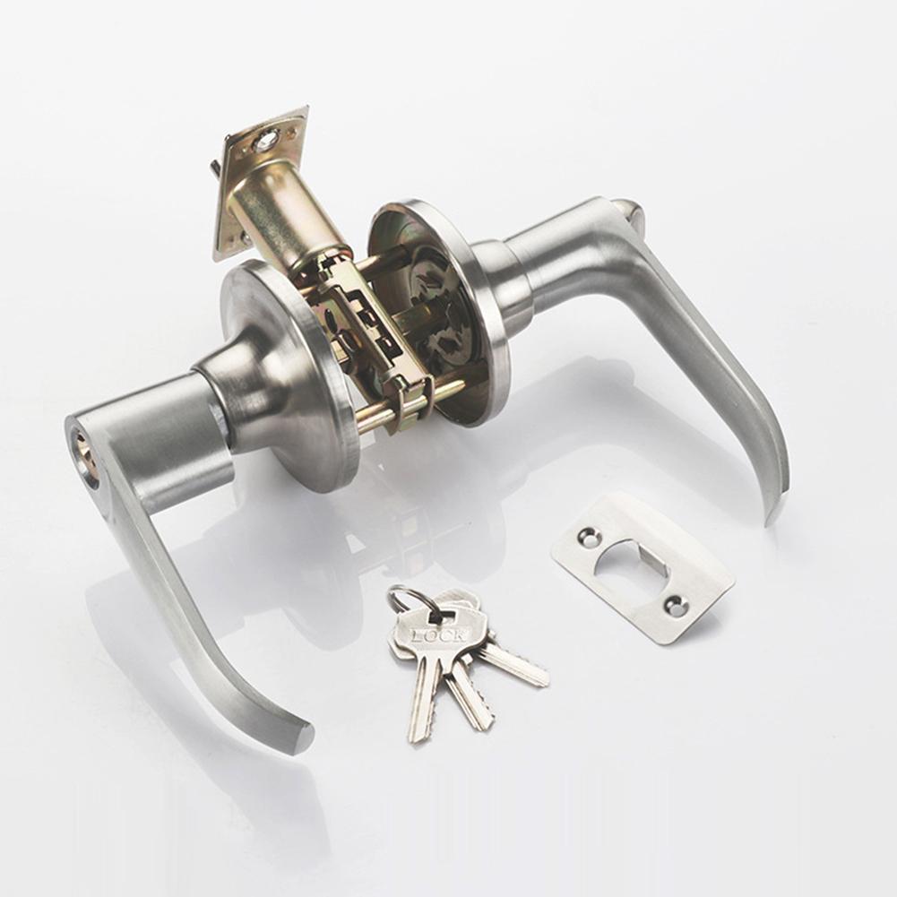 3-Rod Door Lock Aluminum Alloy Mortise Lock Door Knob Lock Set Easy Installation Universal Lock