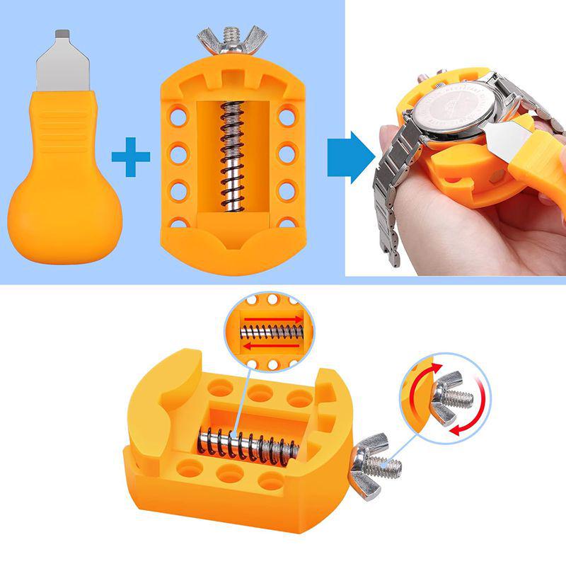 35-Piece Watch Repair Tool Set: Watch Case Opener & Battery Replacement Tools