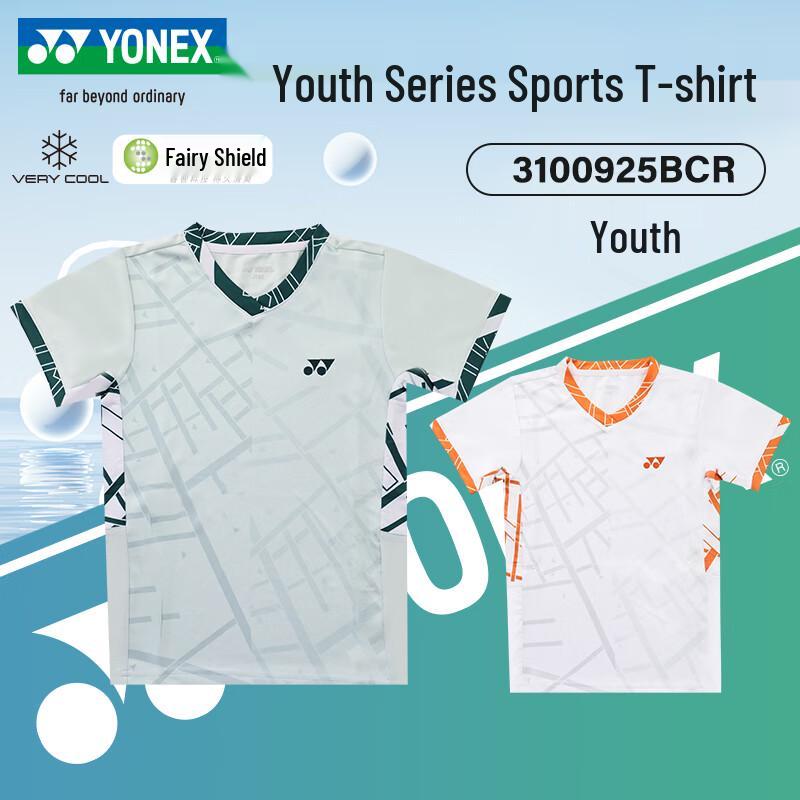 YONEX Kids Quick-Dry Badminton Short Sleeve Shirt 130