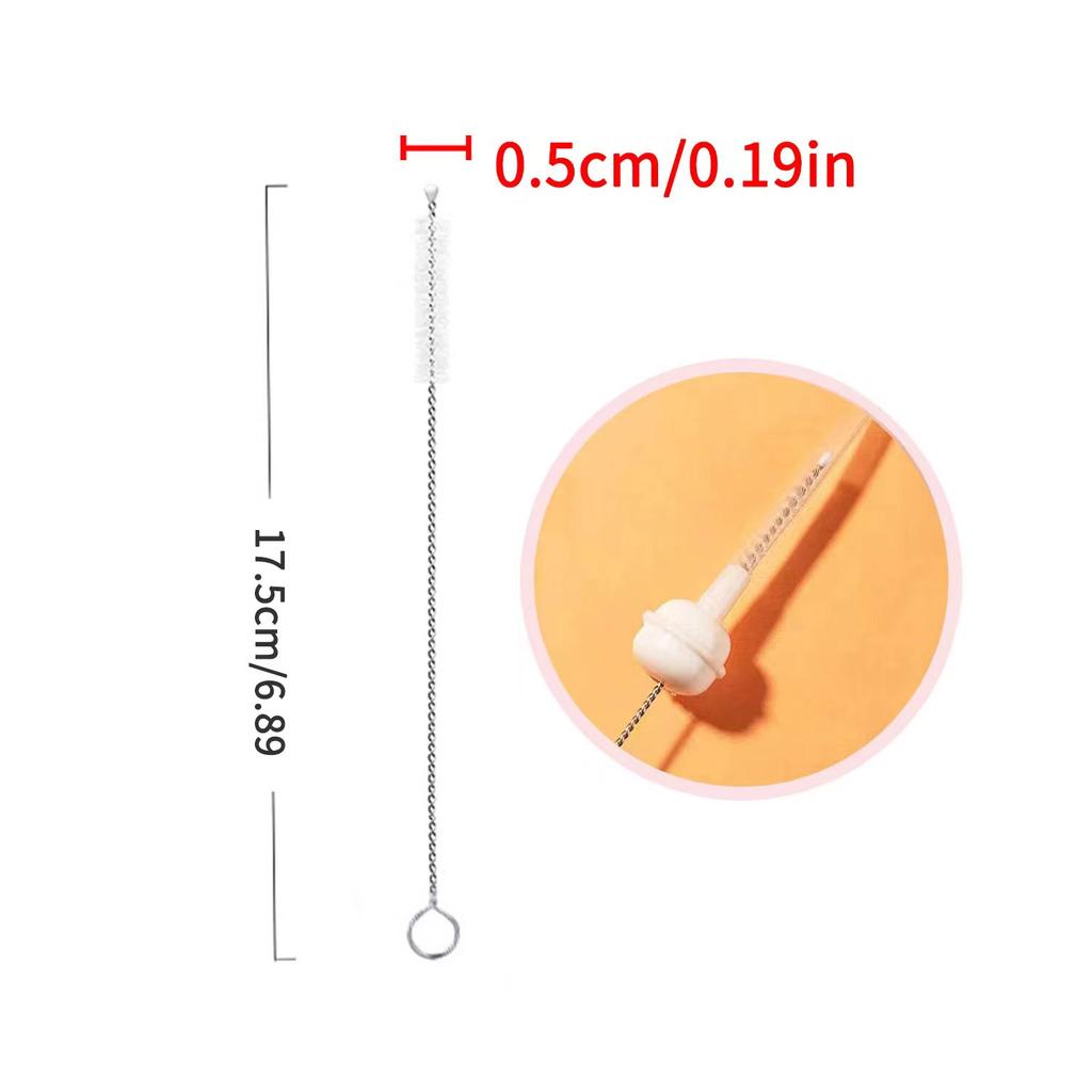 2PCS Cup Brush Cleaning Set Boutique Cardboard Set Bottle Brush Nipple Brush 360 Degree Stain Removal