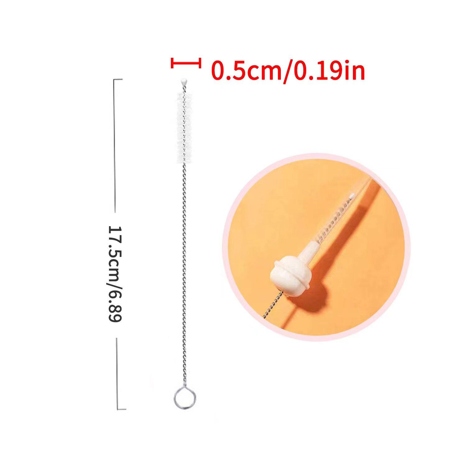 

2PCS Cup Brush Cleaning Set Boutique Cardboard Set Bottle Brush Nipple Brush 360 Degree Stain Removal