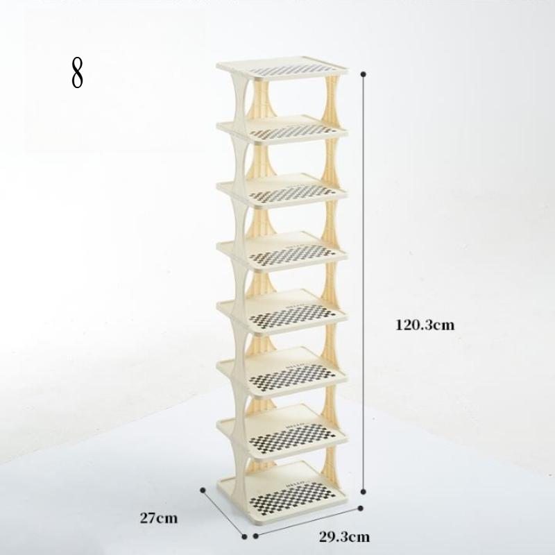 Simple shoe rack, multi-layer crevice at the entrance of the home, office dormitory, space-saving layered entrance storage rack