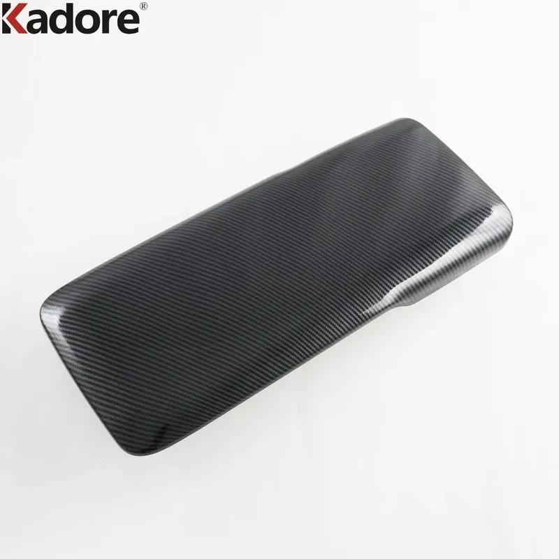 For Toyota Camry 2024 2025 Carbon Fiber Car Center Armrest Box Panel Cover Trim Interior Mouldings Accessories
