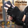 Fingerless Heated Gloves for Men & Women, Rechargeable Electric Touchscreen