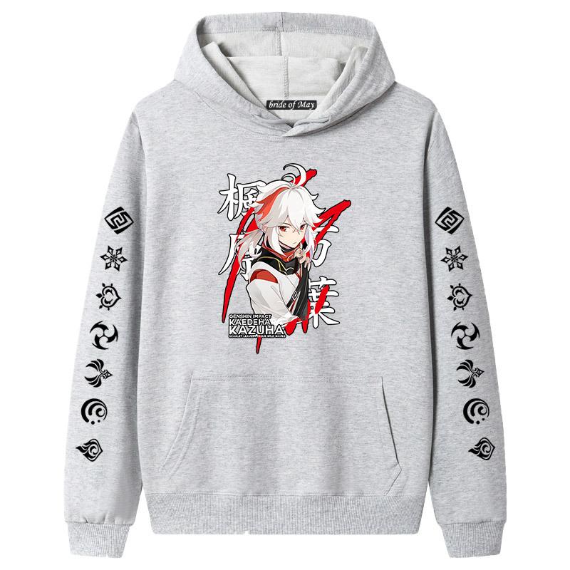 Genshin Impact Mobile Tour Character Maple Yuanwanye hettegenser Langermet genser for menn og kvinner Par Mote Topp fortykket