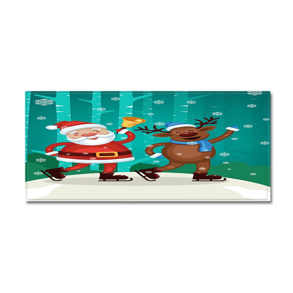 Christmas Kitchen Sand Carpet Doormat Long Floor Mat
