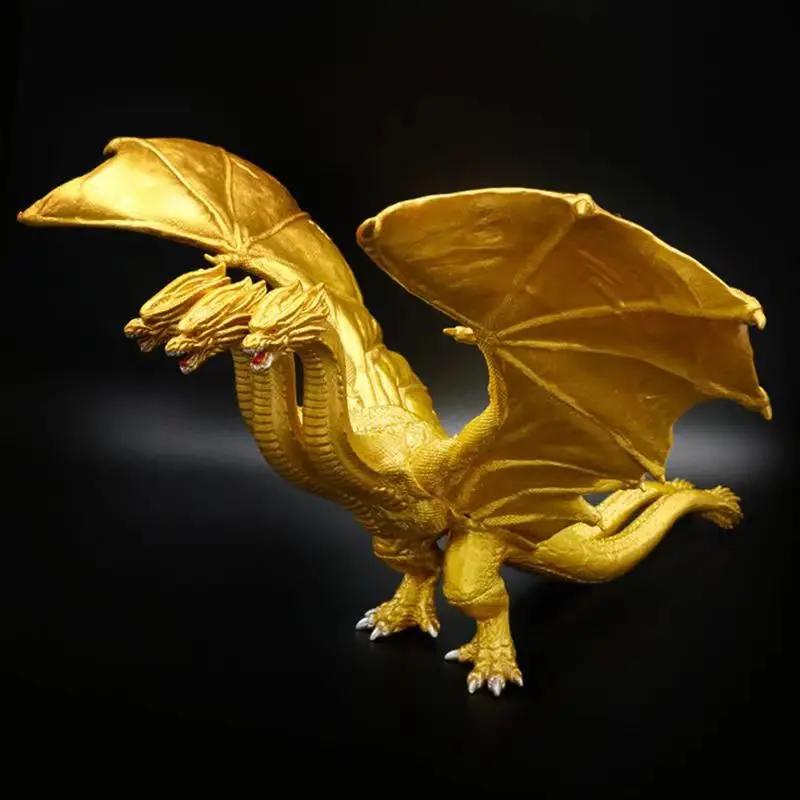 Anime Godzilla VS King Kong Action Figure King Ghidorah Three Headed Golden Dragon PVC Model Collectibles Toy Kid Holiday Gifts
