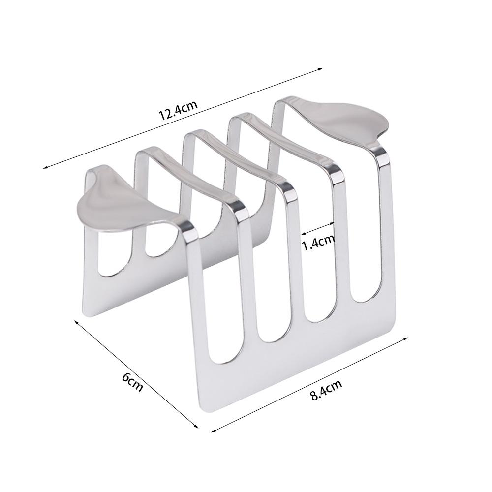 Rust-proof Toast Holder 4 Slices Bread Stand Easy To Clean Stainless Steel Toast Rack  Restaurant