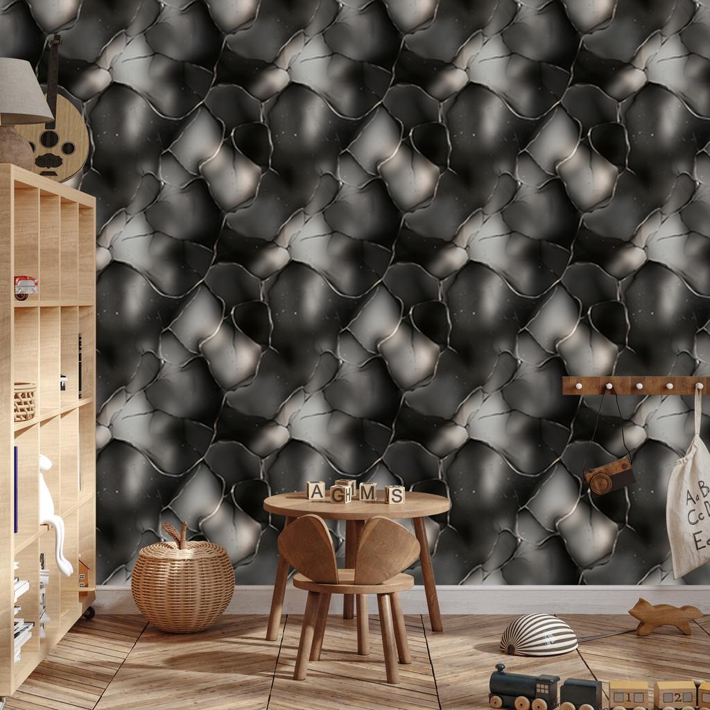 Graphite, brown and black ink wallpaper for living room and bedroom 50x1000