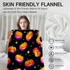 1 Stück Halloween-Kürbis-Thema, schwarz-orange Flanelldecke, weich, geeignet für Sofa, Bett, Büro, Ganzjahresgebrauch.