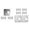 Stainless Steel Cabinet Wooden Door Hinge Repair Plate Shelves Mounting Template with Screw Assembly Household Bracket