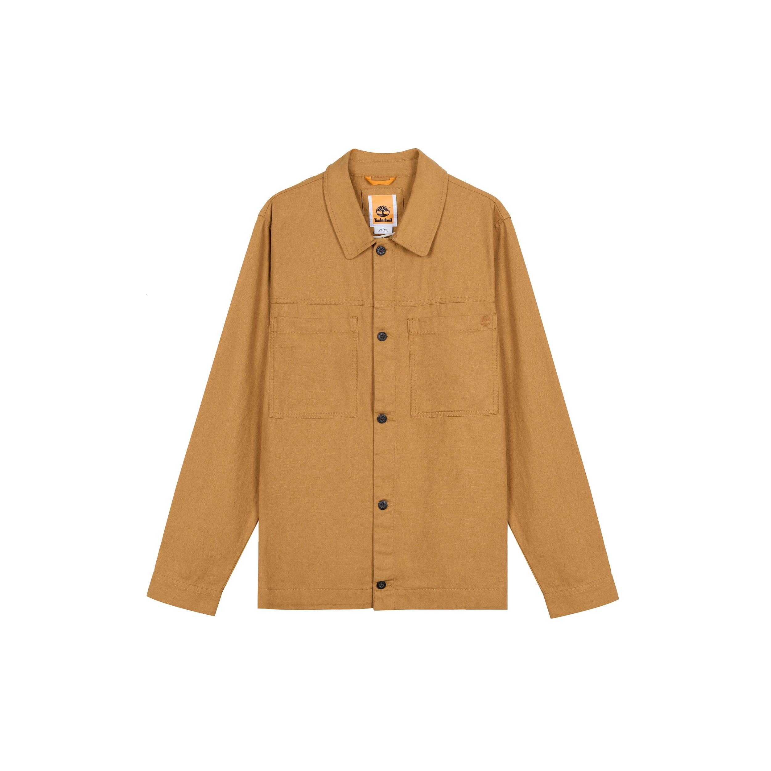

Timberland Однотонная повседневная куртка Polo Pocket Spliced Мужские куртки Wheat A28D9-P47 2XL