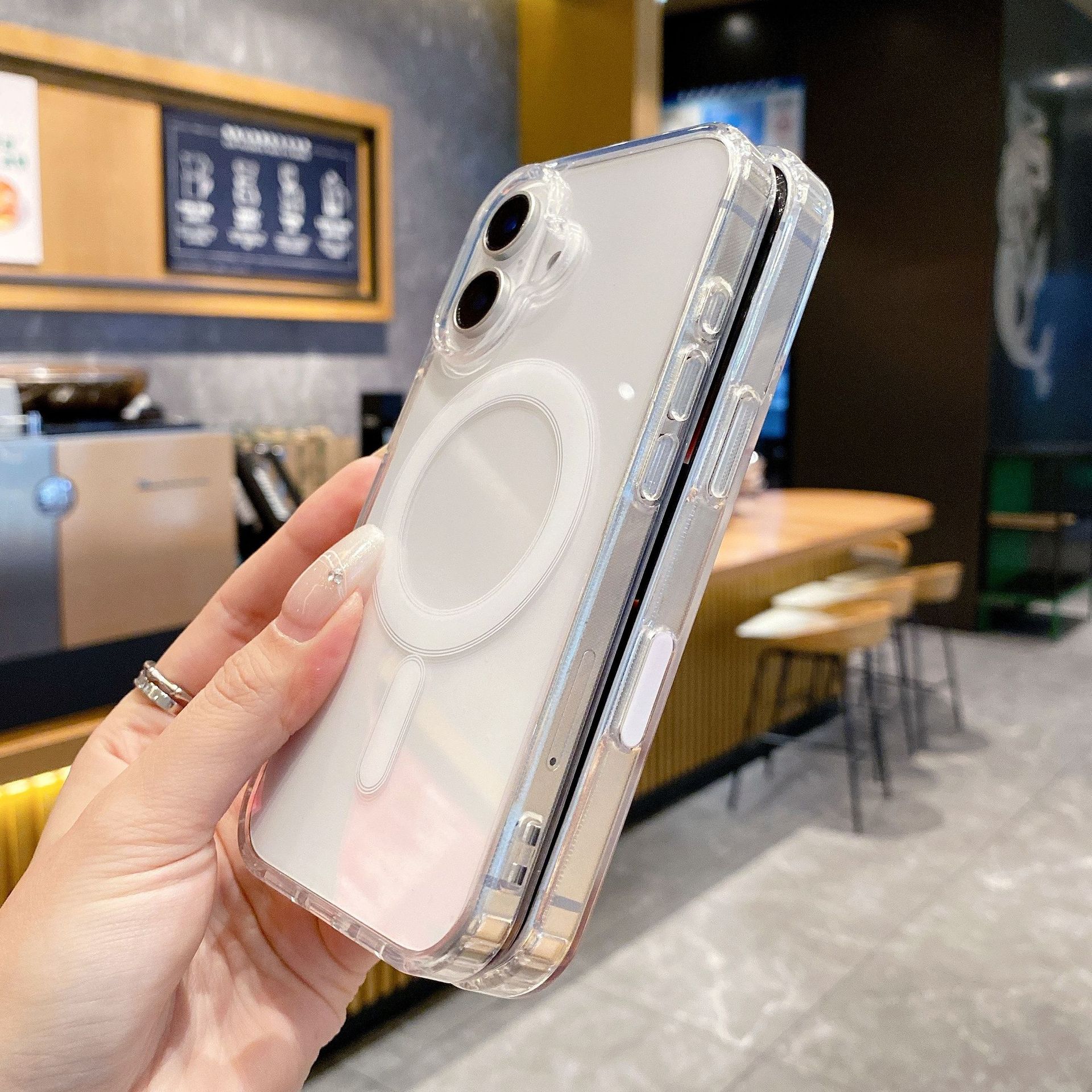 

Фотограф AI Сенсорные кнопки Подходят для IPhone16promax Магнитный чехол для телефона Apple 16 Прозрачный Противоударный iPhone16Promax