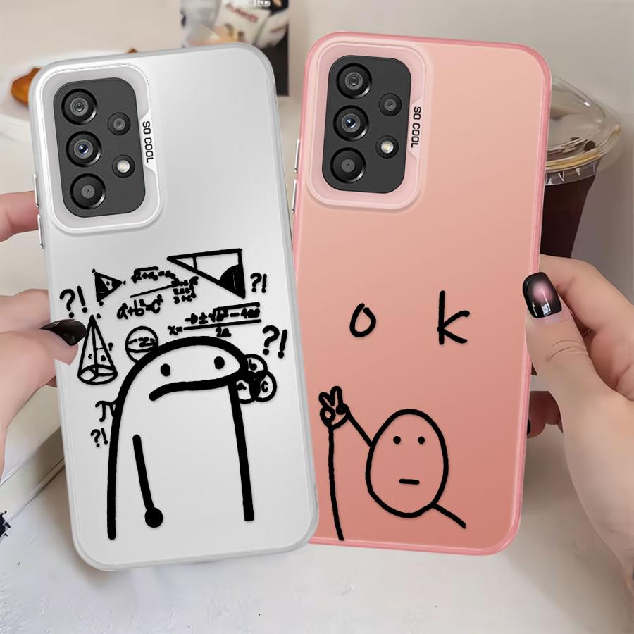 Phone Case For Samsung For Galaxy A23 A13 A24 A25 A12 A16 A34 A14 A17 A32 A15 Soft Shell Match Man