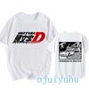 AE86 Funny Harajuku Manga T Shirt Japanese Anime Cartoon Gothic Summer Tops Initial D EU Size T-Shirt Men Graphic Tee Shirt Male