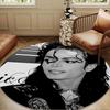 Michael Muisc Round Rug for Livingroom,Bedroom, Palyroom, Chair Rug, Area Rug, Circle Carpet, Large Size Fan Christmas Gift