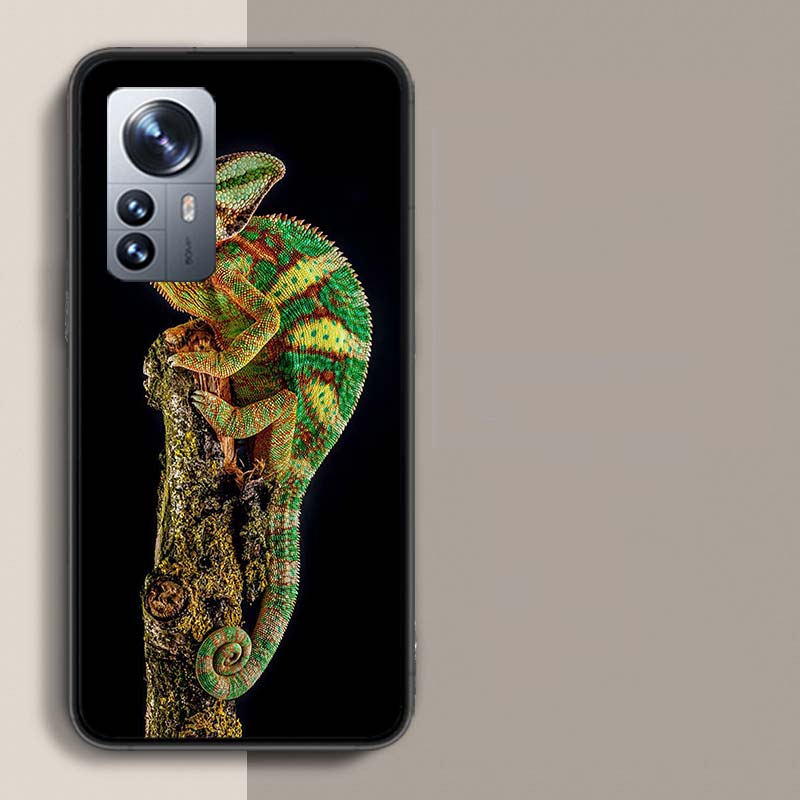 Chameleon Funny Wildlife Phone Case For Redmi Note 13 Pro Plus 14 Pro+ 12S 12 11S 11T 11E 11 10S 10 9S 9 Xiaomi Capa TPU