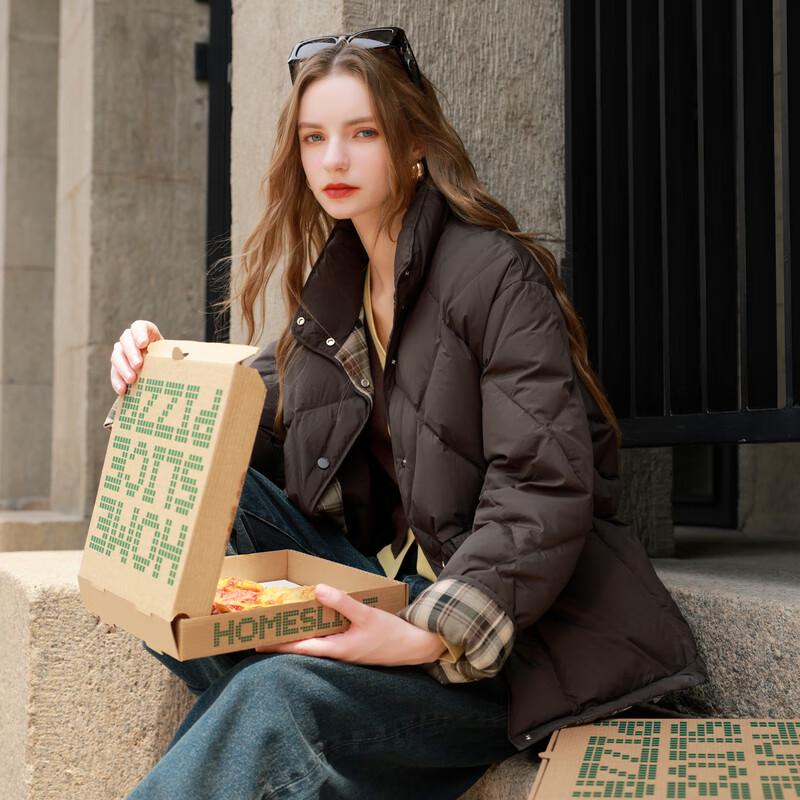 Sancai 2025 Winter Loose Fit 90% White Duck Down Puffer Jacket