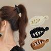 Fermagli per coda di cavallo alta con glassa coreana, fermaglio a banana di colore unito, accessori per capelli da donna, fermagli per coda di cavallo alla moda, artigli per capelli, forcine