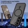 KEYSION Magnetický obal na telefon pro Samsung S20 FE S21 FE Silikon+PC Matný Průsvitný Čirý Nárazuvzdorný kryt pro Galaxy S21 S20 FE 5G