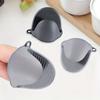 2PCS Oven Mitts, Silicone Pot Holders Heat Resistant, Mini Oven Gloves for Kitchen, Thickened Silicone Hot Pads for Cooking