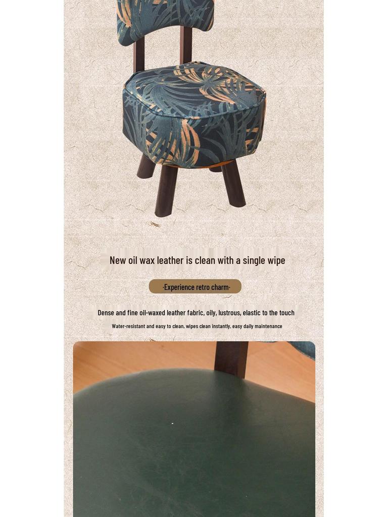 High-Leg Small Stool with Wheels - Versatile Chair for Living Room or Entryway