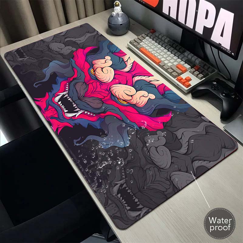Gaming Esports Mouse Pad Universal Desktop And Laptop Computer Anime ONI Girl Black Office Rubber Anti Slip Pad