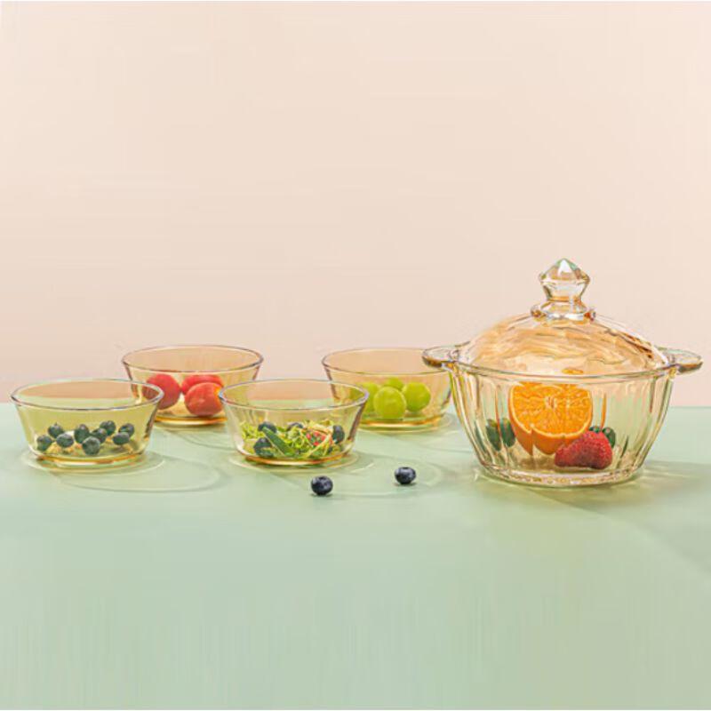 Набор стеклянных форм для запекания  Янтарная тыква