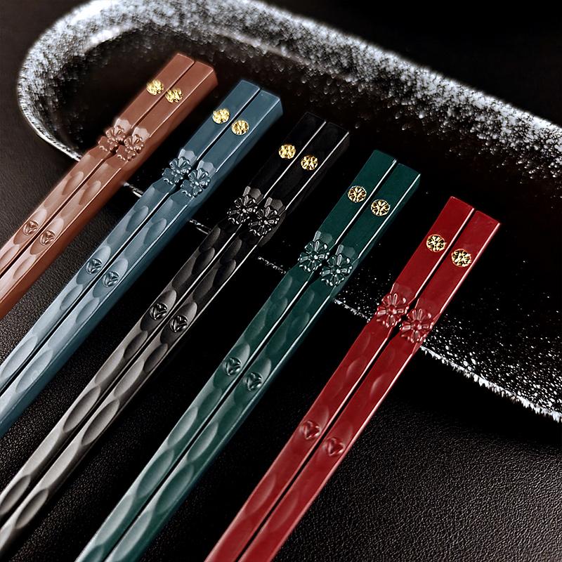 5/10 Пар Японские Многоразовые Палочки для Еды Суши Палочки Для Еды Лапши Сплав Китайские Корейские Палочки Кухонная Посуда