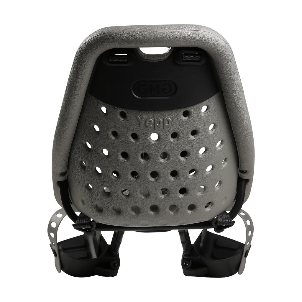Yepp Mini Bicycle Child Seat with Anti-Theft Lock, Front Mount, and Mounting Brackets [Ages 1-3], Silver (20105silver)