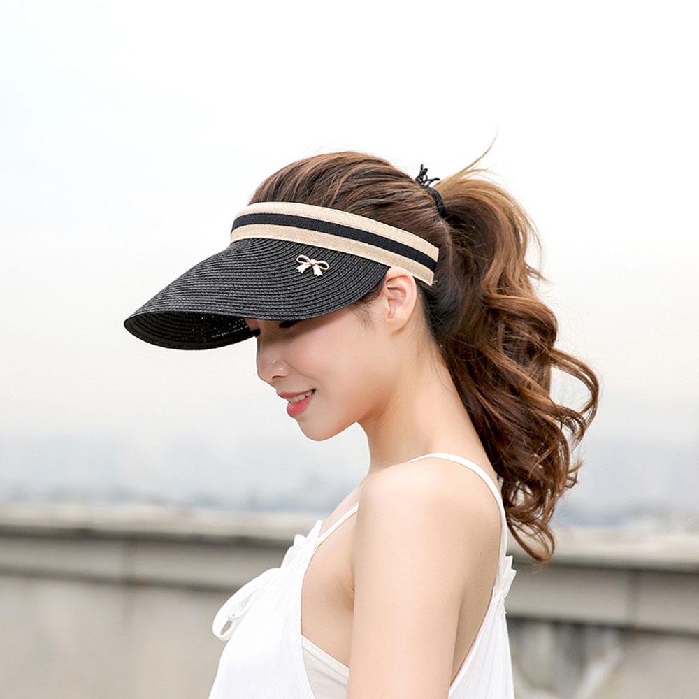 Ladies Women Summer Sun Visor Beach Hat 