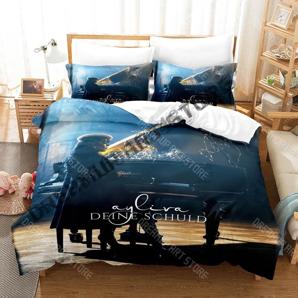 3D Print Ayliva Singer Bedding Set Single Twin Full Queen King Size Bed Set Adult Kid Bedroom Duvetcover Sets Bed Sheet
