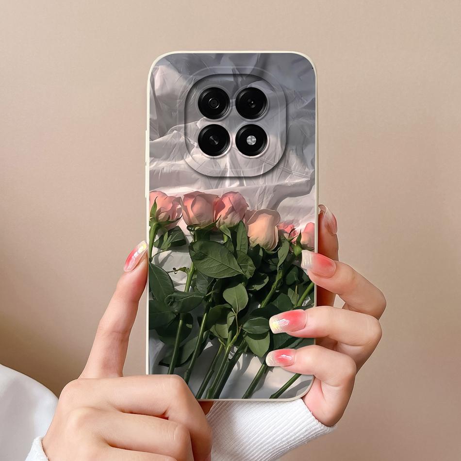 For Oppo A5 Pro 5G Phone Case Cute Cartoon Back Cover For Oppo A 5 2025 Full Protection Soft Liquid Silicone Anti Drop Housing