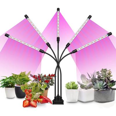 USB Pflanzen Wachstumslampe 1-4 Köpfe Vollspektrum LED Wachstumslicht mit Timer Dimmbare Phyto Sukkulenten Lampe Zusatzlichtlampe