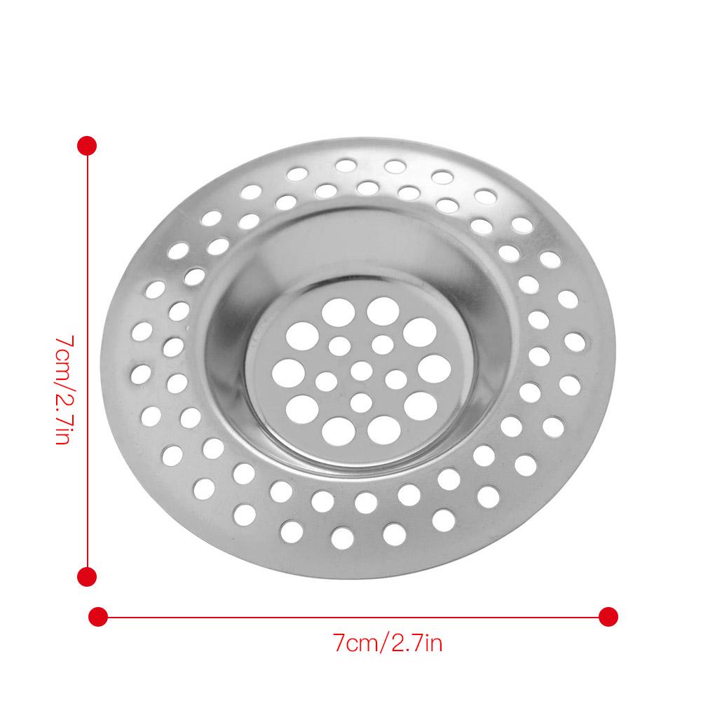 Stainless Sewer Floor Drain Water Sink Filter Dense Holes Kitchen Drain 7cm Diameter