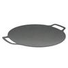 Grill Plate Stick Proof Round Prevent Greasy Portable Barbecue Frying Plate with Dual Handle for Camping Picnic
