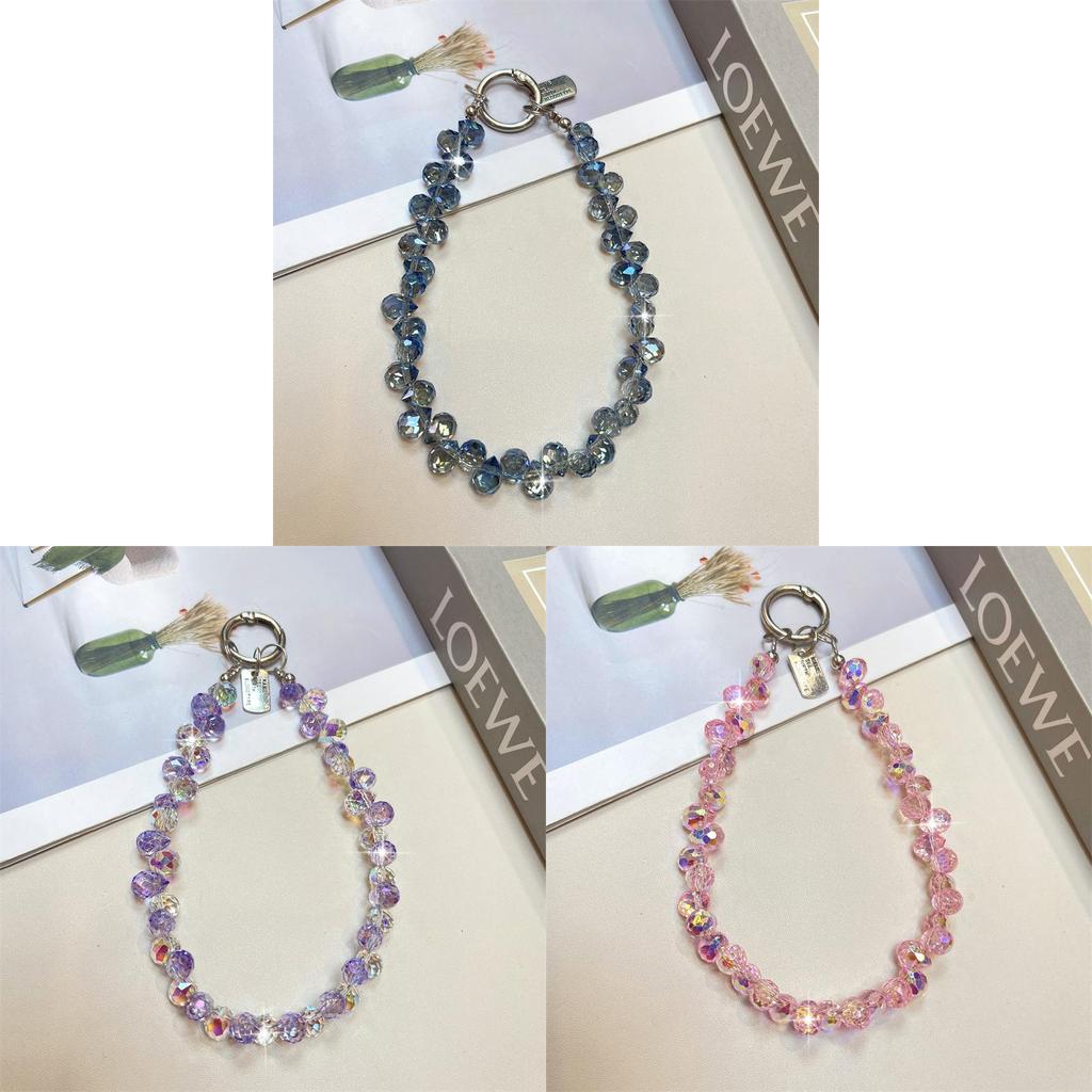Water Crystal Phone Lanyard With Pvc Chain For Women And Men Personal Accessories
