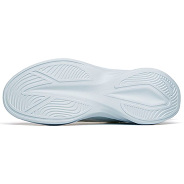 Anta Lightweight Shock Absorbing Breathable Running Shoes Women Sneakers White Blue 922225521-4