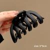 Elegant Large Frosted Mesh Claw Clip for Women - Retro Shark Design