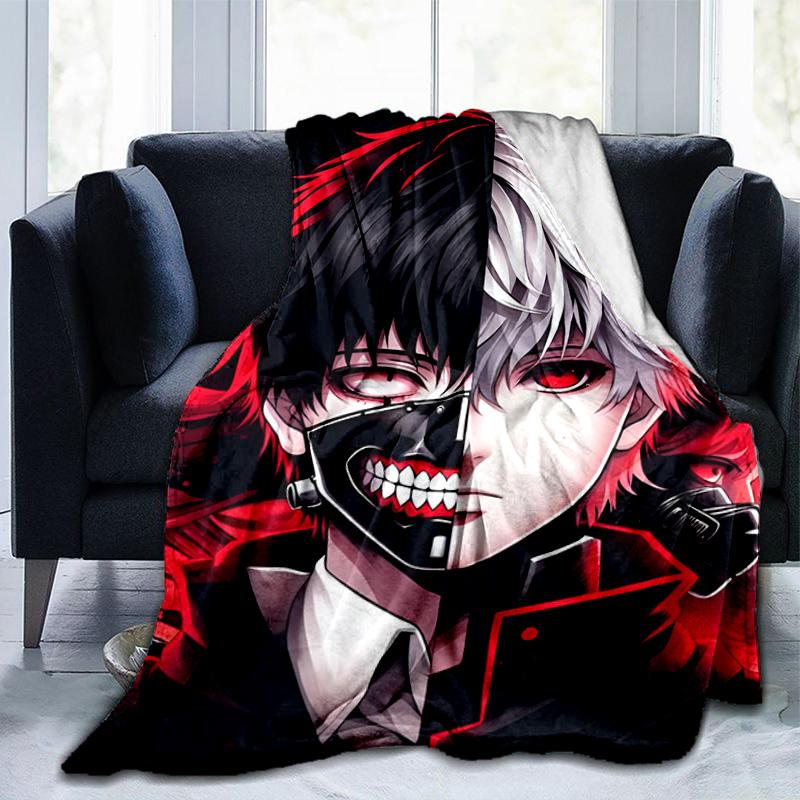 Tokyo Ghoul Kaneki's Struggle Blanket Suitable for Sofas, Beds, Offices, And Camping - Perfect Gift for Halloween Christmas